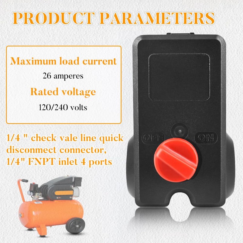 Replace for Condor MDR 11/11 EA Pressure Switch 26 AMPS
