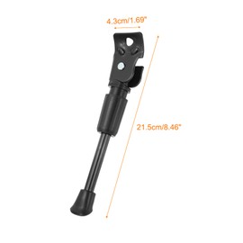 HARFINGTON Back Bike Kickstand for 16 inch Wheel Carbon Steel Bicycle Single-Side Kick Stand Rear Mount Bikes Support Racks, Black
