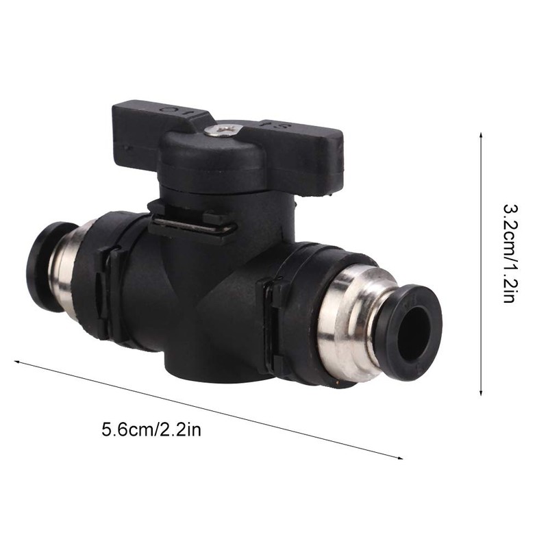 ANKROYU 2-Way Airs Flows Control, Plastic CO2 Regulator Manual On/Off