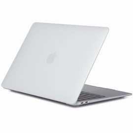 NALIA Hardcase compatible with Macbook Air 13 Inch (2018), Protective Matte See Through Case Hard-Shell Slim Laptop Skin, Ultra-Thin Protector Back & Front Cover Full-Body Sleeve, Color:Transparent