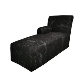 GZYLCH Left/Right Thick L Shaped Couch Cover, Chaise Lounge with Arm Sofa Slipcover, Chaise Cushion Protector Washable Furniture Protector with Elastic Strap, for Living Room,3,Left