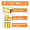 GASHER Brass Hose Barb Reducer 90 Degree Elbow 3/8" NPT