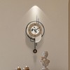 FIXNEO Wall Clocks for Living Room Decor Non Ticking Modern