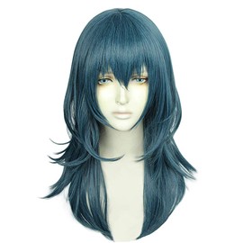 Heat Resistant Cosplay Wig, Fire Emblem, Yukizuki Fuuka Hero, Convention, Cos Wig+ Bonus 2 Pieces (Velez)