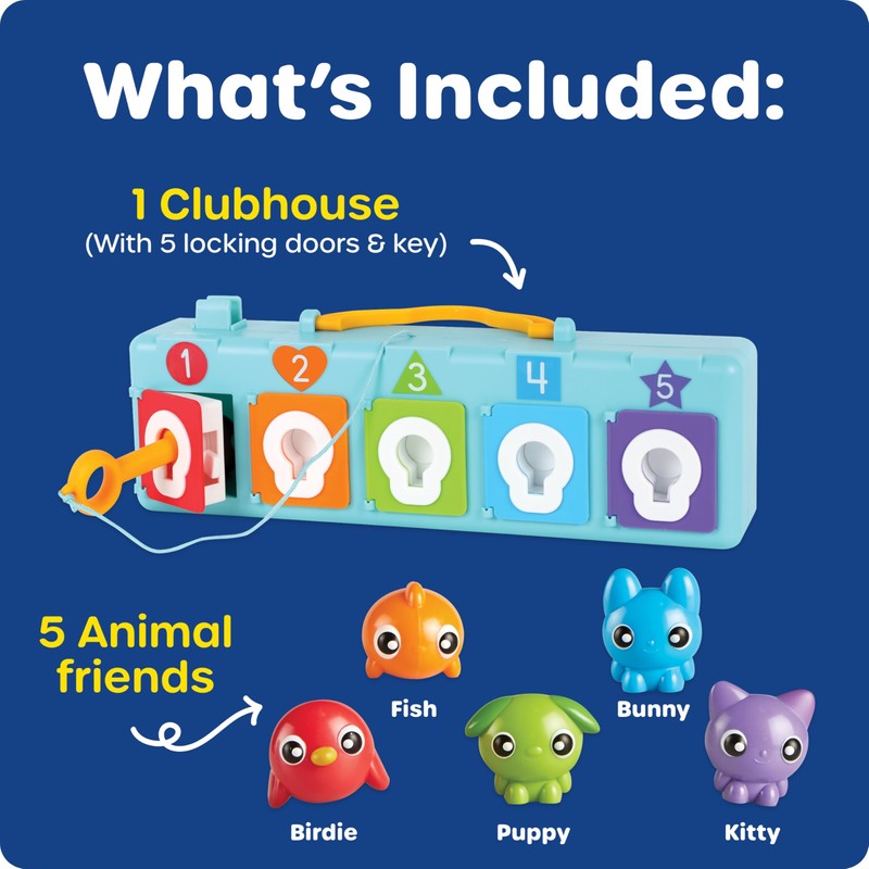 Learning Resources Lock & Key Clubhouse, Counting and Fine Motor