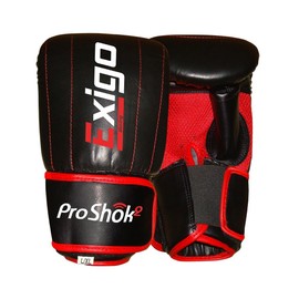 Exigo Boxing Club Leather Bag Mitts, Size- L/XL