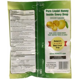 Honees Cough Drops Soothes Throat Honey Lemon Menthol Eucalyptus 20 ct 12 Pack