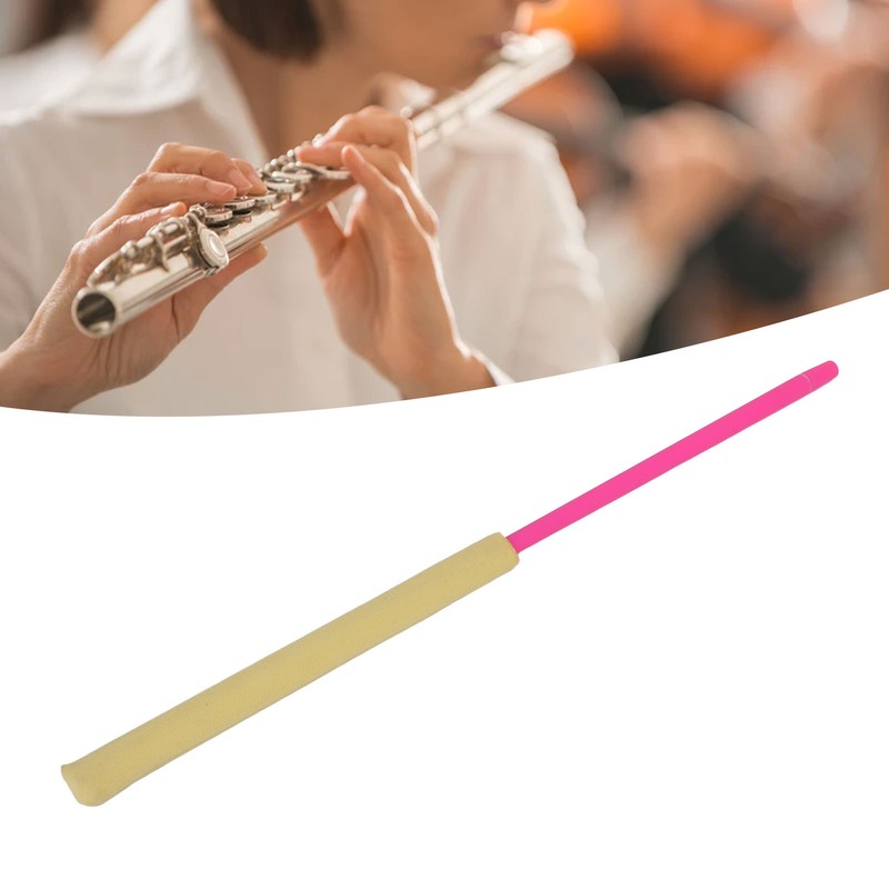 Flute Cleaning Rod Cloth Integrated Stick Tool Woodwind Musical Instrument
