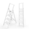 WOA WOA 4 Step Ladder, Stepping Ladder with Wide Rungs,