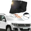 Sonnenschutz Auto Frontscheibe, Auto Sonnenschutz zu Frontscheibe Faltbar, Selbsthaftend UV