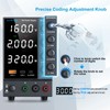 DC Power Supply 0-160V 0-2A, Bench Power Supply with Encoder