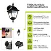 Outdoor Applique Wall Lamp "Tirol" / Garden Lantern / Outdoor