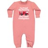 inktastic Firefighter Daddy Baby Fireman Baby Fleece Romper 12 Months