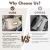 Noaman Upgraded Large Car Tissue Holder Premium PU Leather Tissues