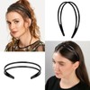 Dazzhues 2 Count Simple and Chic Headbands, Plastic Hair Styling