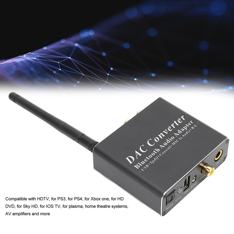 DAC Converter Professional Coaxial SPDIF Optical Input RCA 3.5 mm