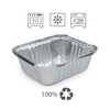 Miamex 25 x Disposable Aluminium Trays with Lids for Transporting