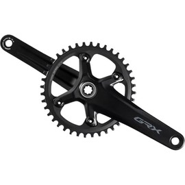 Shimano GRX FC-RX600-1 Crankset - 172.5mm, 11-Speed, 40t, 110 BCD, Hollowtech II Spindle Interface, Black