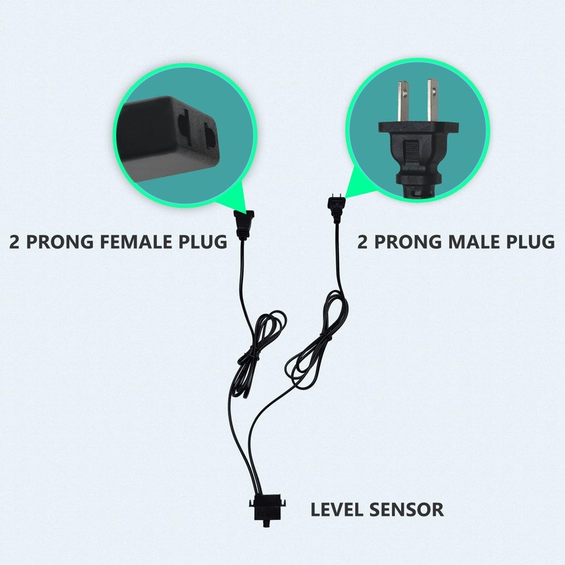Stropum Automatic Water Level Controller,110V Small Water Level Sensor,Liquid Switch,Auto
