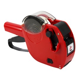 Motex 2612 Date Coding Gun with 3 Rolls of White Permanent 'Best Before' Labels with Black Text