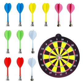 14 Piece Set Kids Dart Board, Magnetic Dart Board, Dart Board, Dart Board Set, Portable Magnetic Double Sided Large Size Dart Board Game Bars And Game Halls Family Friendly Indoor Game Fun