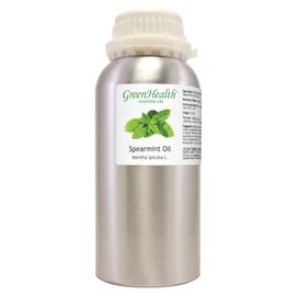 GreenHealth Spearmint Essential Oil 16 fl oz – 100% Pure & Uncut, Therapeutic Grade, Natural Aromatherapy Oil in Aluminum Bottle