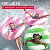 TYR Unisex Child Kid's Swimple Tie Dye Goggle - Pink/Pink/White,