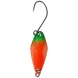FTM Spoon Tremo 2.9 cm - Trout Blinker for Ultra Light Fishing for Trout, Trout Bait for Spin Fishing, Spinner Bait, Blinker, Colour: Orange/Green/Orange, Weight: 2, 3 g