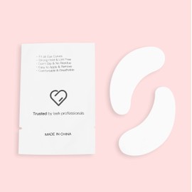 i-Laesh 100 Pairs Eye Pads for Lash Extensions - 100% Natural Aloe Vera Hydrogel Gel Under Eye Pads - Lint Free, Stick Well, Fits Most Eye Shapes Lash Extension Supplies Makeup Tools - Banana Shape