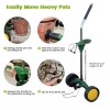 EJWOX Garden Pot Mover with Adjustable Handle - Heavy Duty