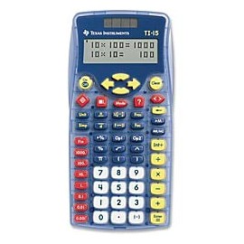 Texas Instruments TI-15 Explorer Elementary Calculator - Auto Power Off, Dual Power, Plastic Key, Impact Resistant Cover - 2 Line(s) - 11 Digits - Battery/Solar Powered - 6.9" x 3.5" x 0.7" - Blue - 1