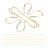 Yosoo 100Pcs Gold Metal Paper Clips, Cute Flower Shape, Anti
