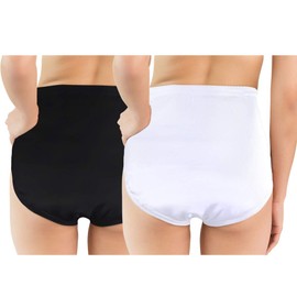 Ladies Brief Style Discreet Cotton Incontinence Pants with Built in Pad (High Absorbency)*