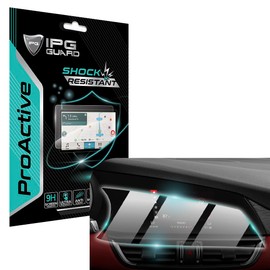 IPG ProActive made for Alfa Romeo 2021-2024 Giulia 8.8 Inch Navigation Display 9H Hardness Screen Protector Nano Ceramic Film Ultra Responsive High Clarity Anti Scratch Smudge & Shock Proof Guard for Giulia