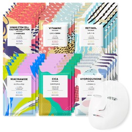 KisoCare Onsen Water Face Pack, Popular Mask 30-Piece Set, Large Quantity, Individually Wrapped, Domestically Produced, No Additives, Face Pack for Men, Moisturizing, Beauty