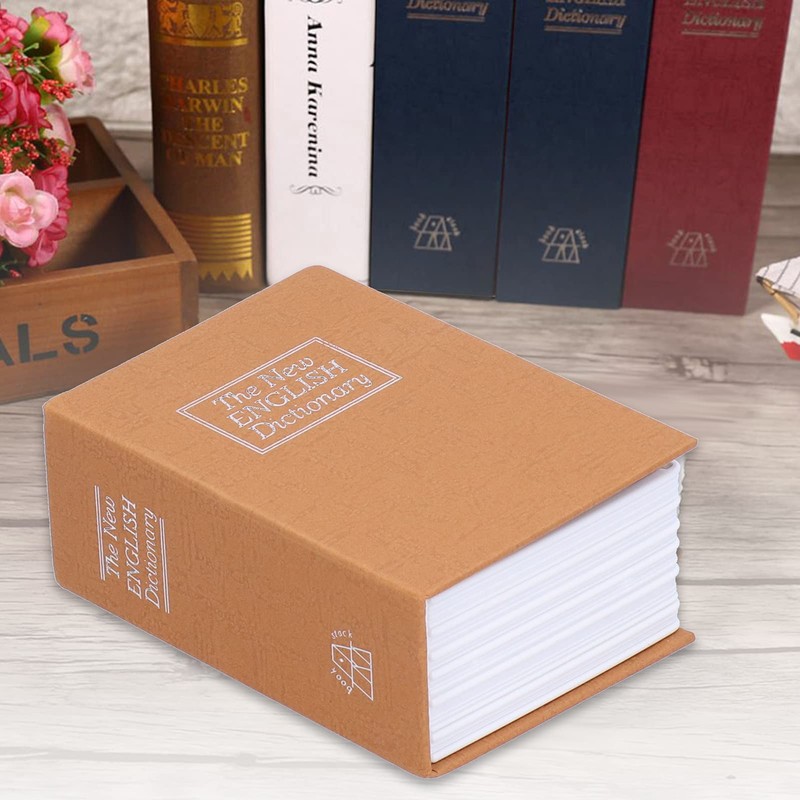 Mini Safe Box with Lock and Keys, Simulation Book for