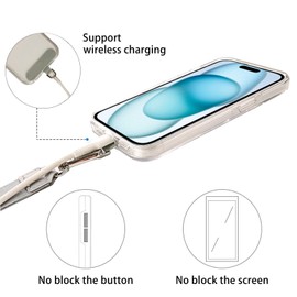 2-Pack Phone Lanyard - Includes 2 Adjustable Neck Straps, 2 Wrist Straps, 4 Phone Clips; Crossbody, Anti-Theft (Black + Gray)