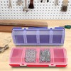 Thatyro 2 Pack Screw Organizer Box, 4 Compartments Bolt Bin