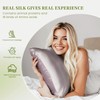 THXSILK Mulberry Silk Pillowcase Queen Size, Set of 2 Pillowcases,