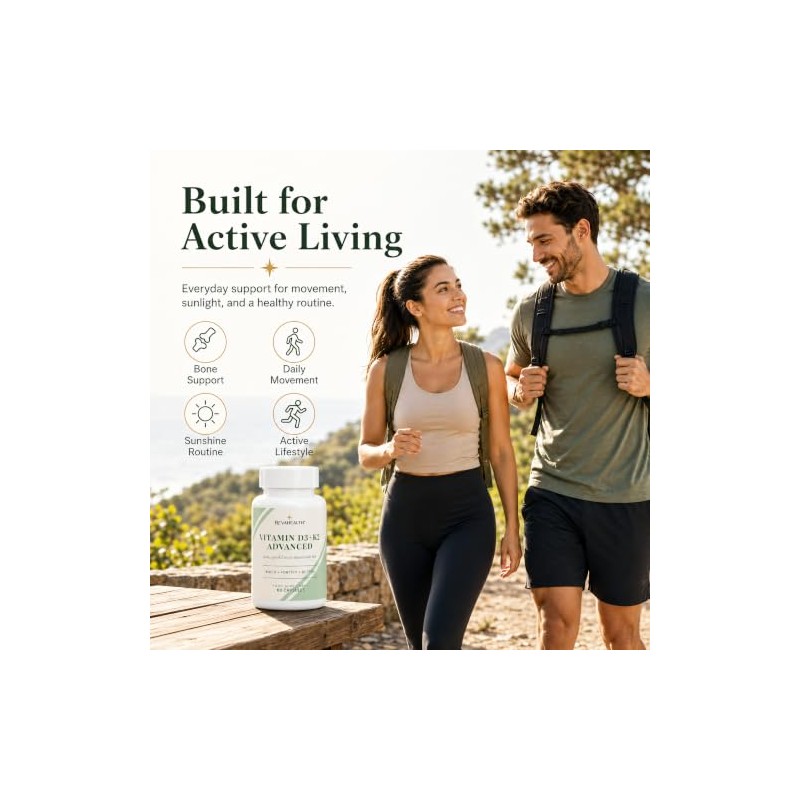 High Strength Vitamin D3 K2 Supplement | D3 2000 IU