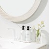 Prus Waso White Soap Dispenser Set, Contains a Bathroom Hand