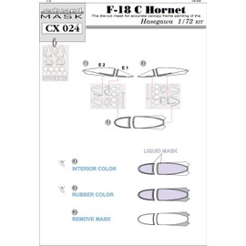 Eduard EDUCX024 1/72 F/A-18C Paint Mask Seal for Hasegawa
