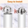 uxcell 2pcs Roof Floor Drain 201 Stainless Steel Dome Floor