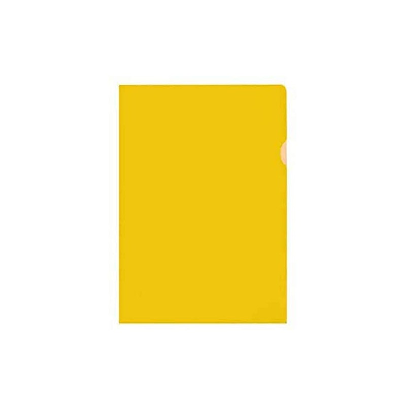 Kangaro Polypropylene Plastic Document Cover DIN A4 Grained Transparent Yellow