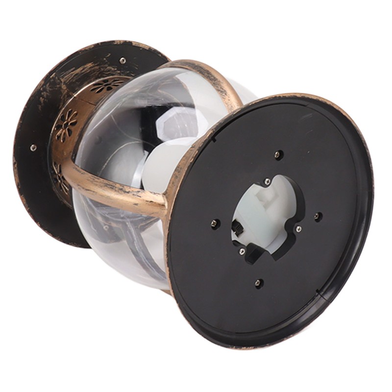 Brass Color Courtyard Solar Powered Hanging Lantern Light IP44 Waterproof