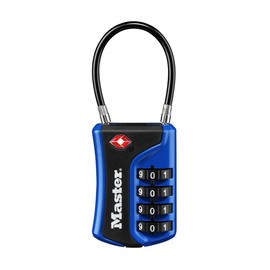 Master Lock Candado de combinación para TSA, Numérico, 1 paquete, Colores Variados