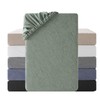 SOULFUL Fitted Sheet 180 x 200 cm, 100% Washed Cotton