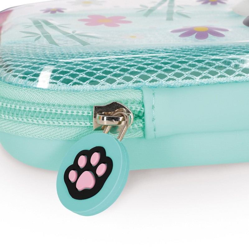 Legami - Wonderwow Panda Pencil Case, 2 Compartments and Pen