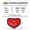 Penveer Chrome Football Backplate for Shoulder Pads with High Impact