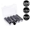 HHZ Collectibles 100 Pack 30 mm Coin Capsule Holders w/5